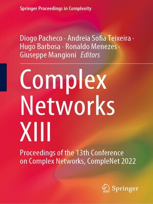 cover image of Complex Networks XIII